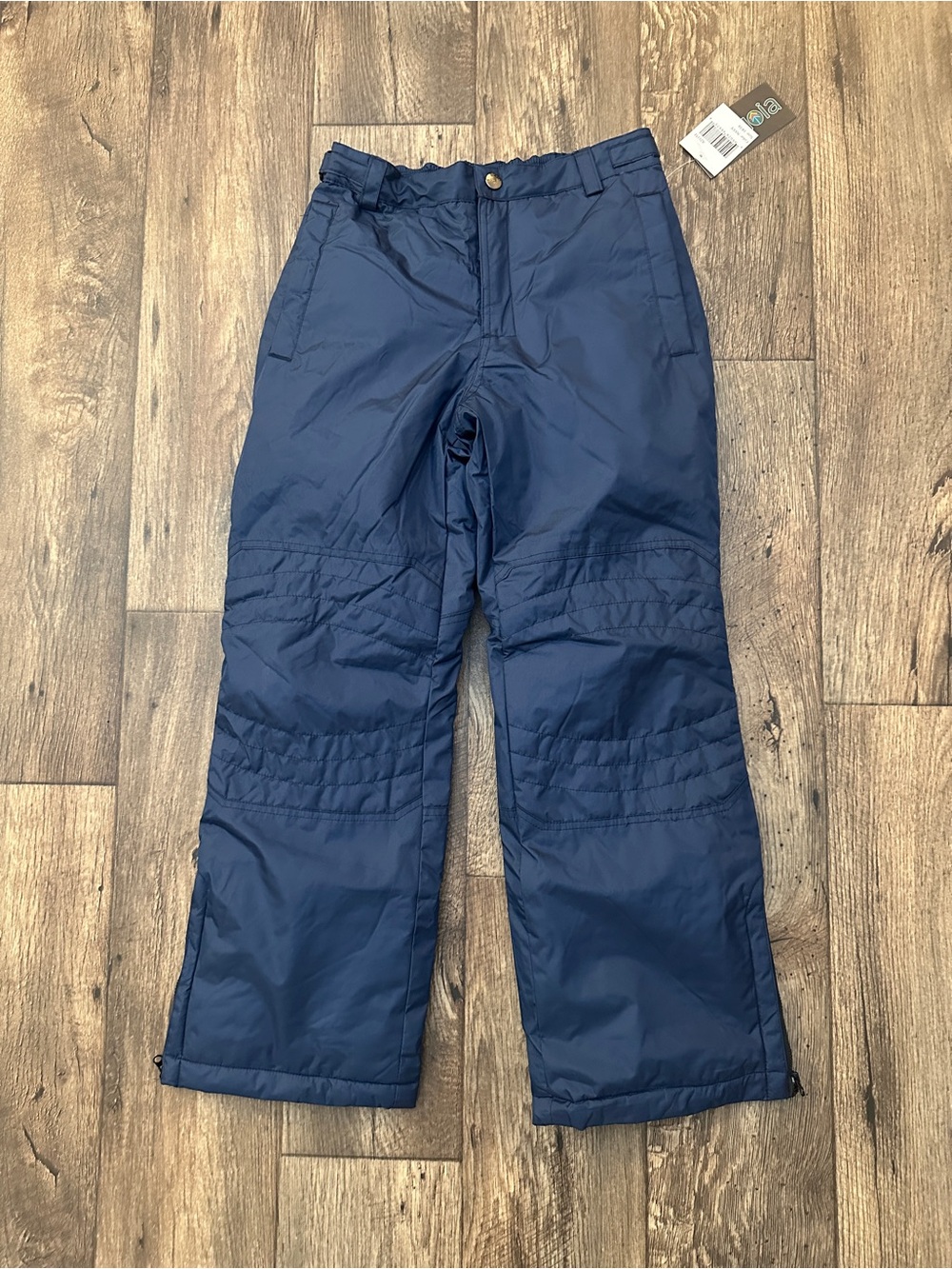 Sequoia Warm Water Resistant Adjustable Waist Snow Pants Kids Sz 14/16 Navy Blue